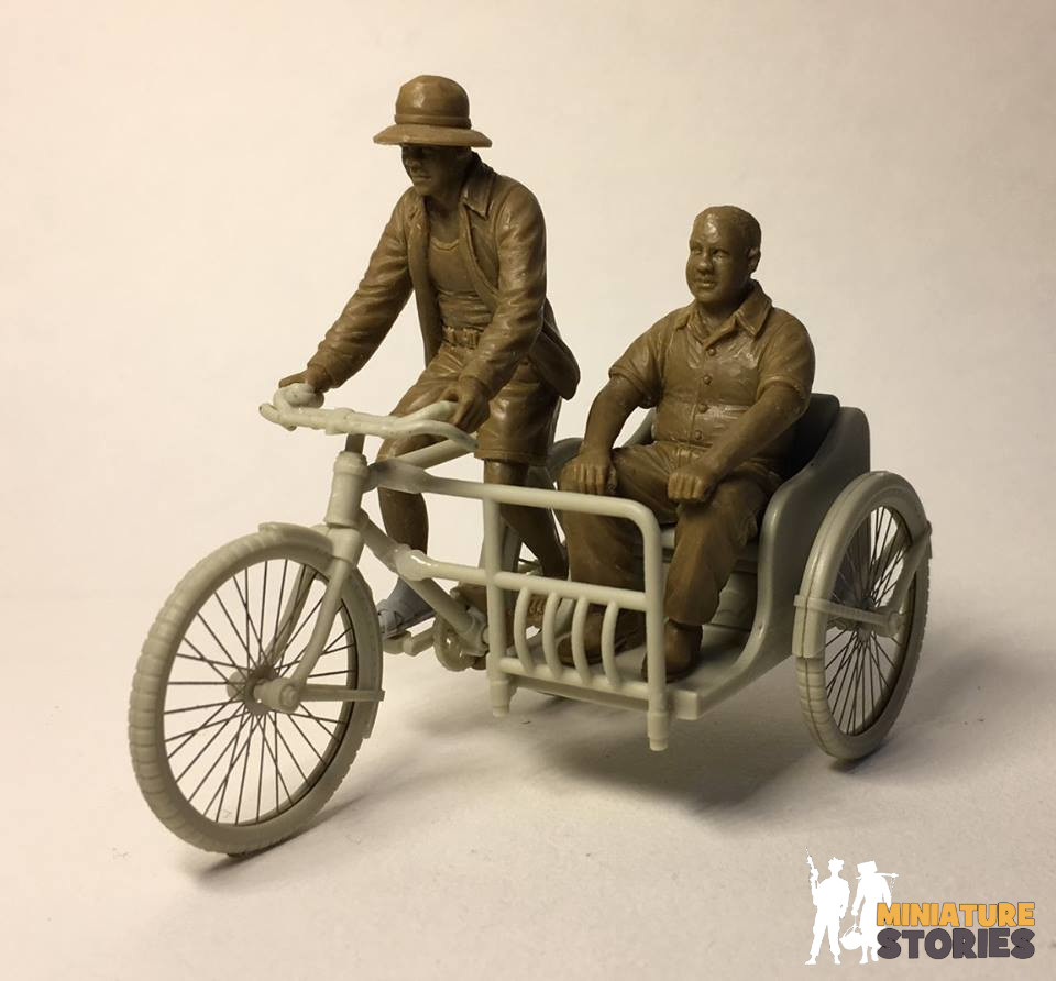 Miniature Stories Heritage Series Trishaw Rider WIP