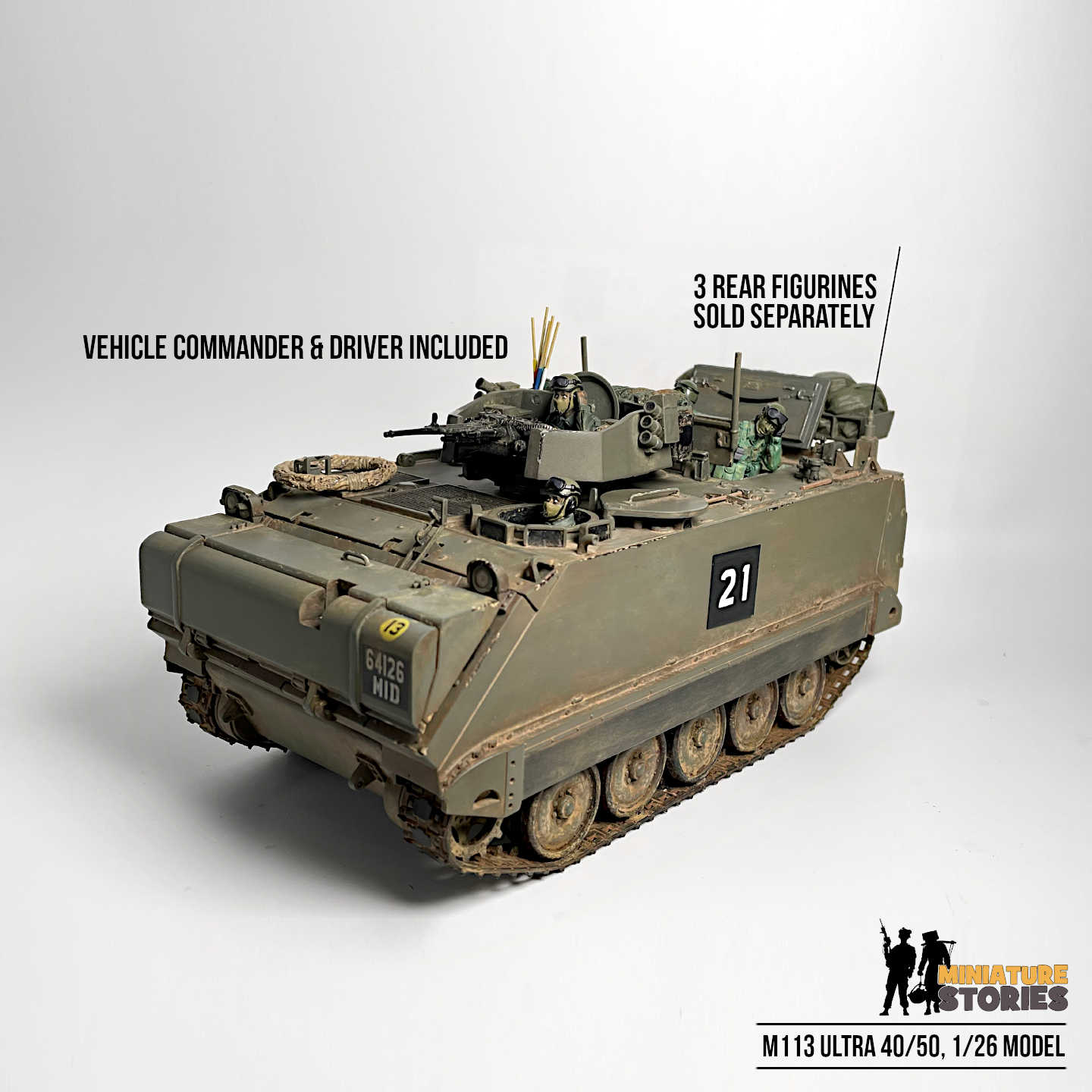 Miniature M113 Ultra 40/50 1/26 Model (a)