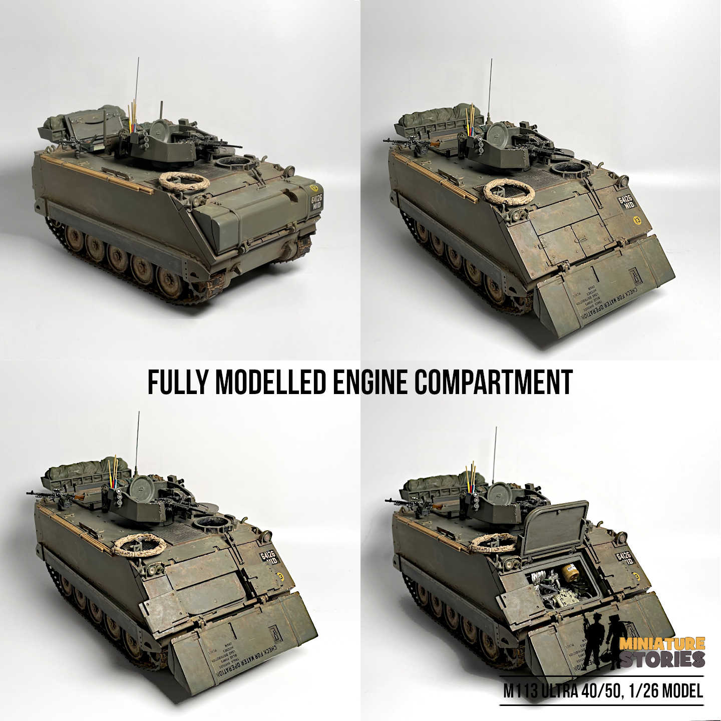 Miniature M113 Ultra 40/50 1/26 Model (b5)