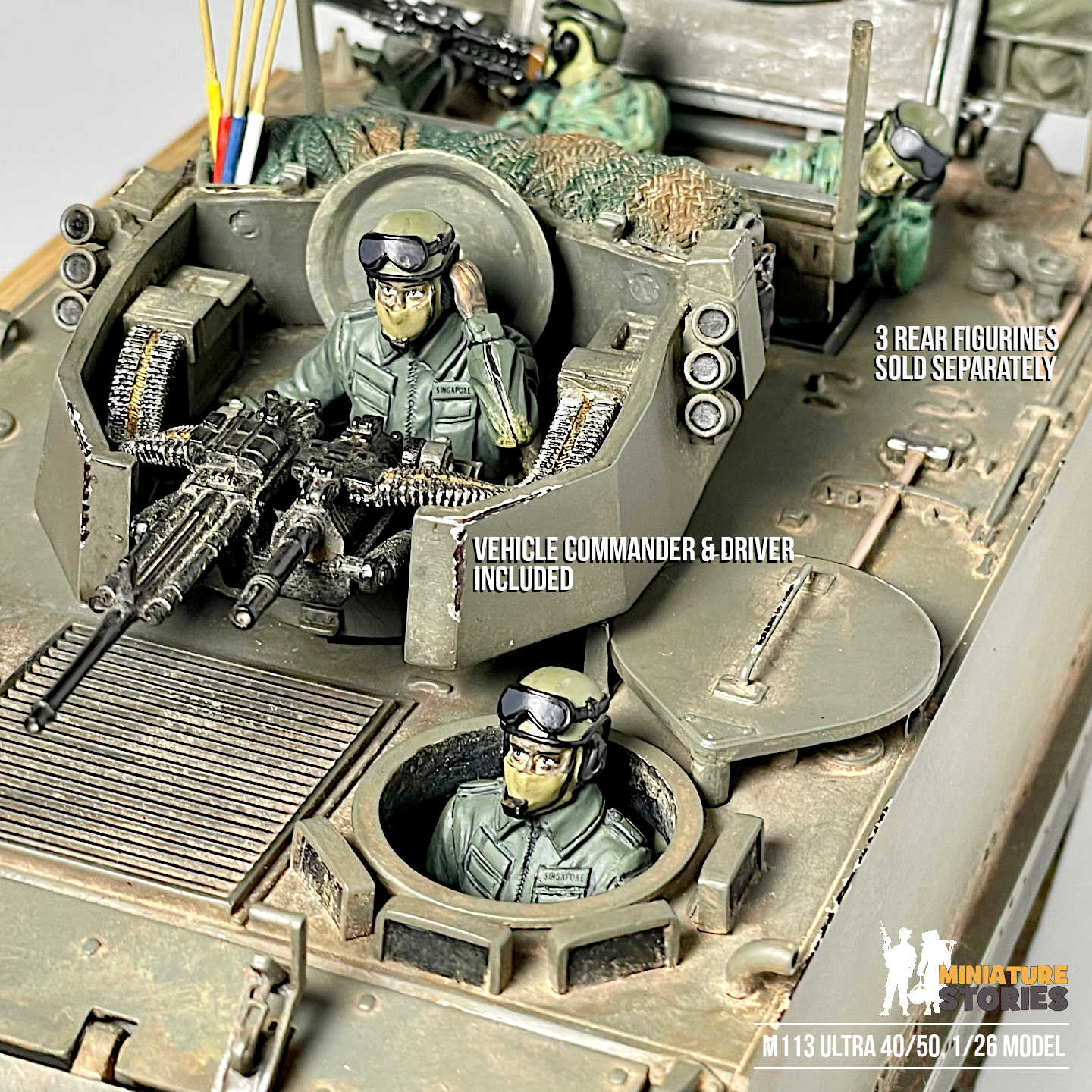 Miniature M113 Ultra 40/50 1/26 Model (c9)